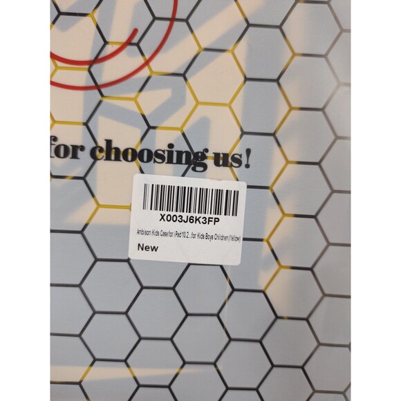 Ambison Tablet Protective Case iPad 10.2 Black Yellow - Picture 6 of 11